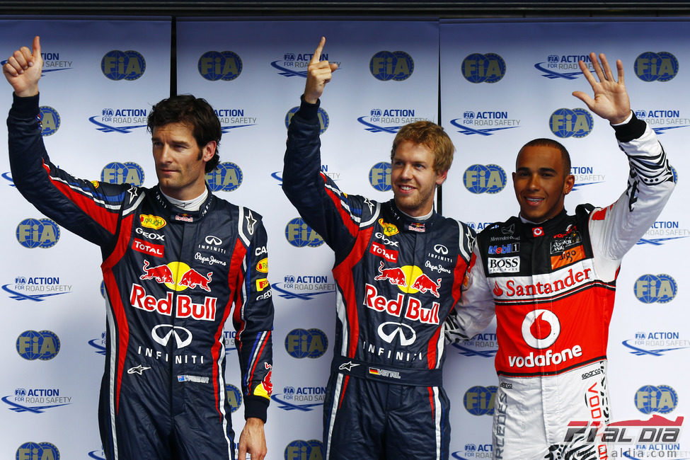 Nueva 'pole' de Vettel por delante de Hamilton y Webber en el GP de Bélgica 2011