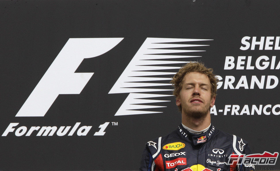 Sebastian Vettel vence también en Spa 2011