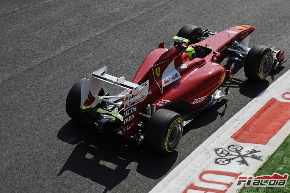 Felipe Massa en la clasificación del GP de Italia 2011