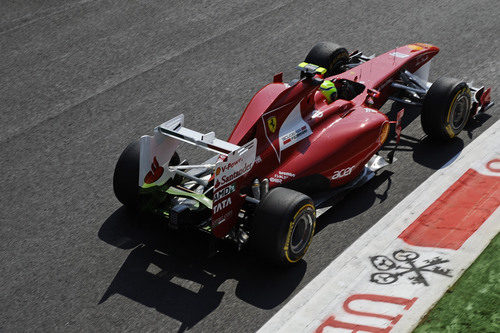 Felipe Massa en la clasificación del GP de Italia 2011