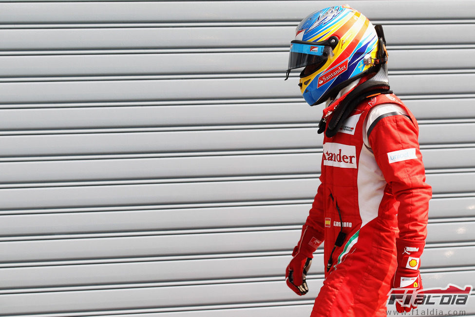 Fernando Alonso decepcionado tras la clasificación del GP de Italia 2011