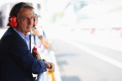 Luca di Montezemolo en el GP de Italia 2011