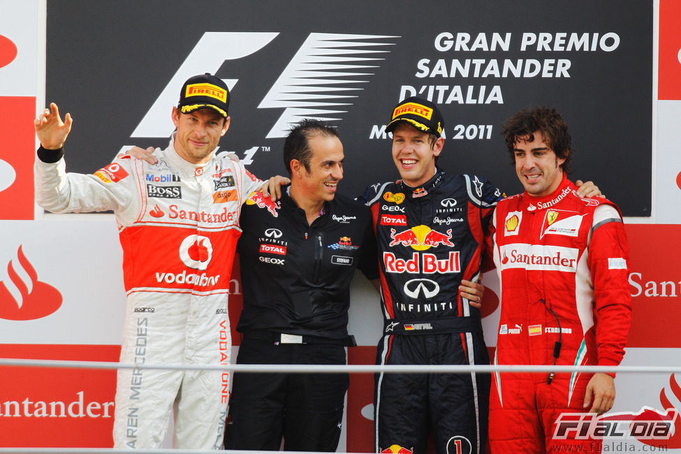 Victoria para Vettel, con Button 2º y Alonso 3º en el GP de Italia 2011