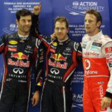 'Pole' para Vettel, con Webber 2º y Button 3º en Singapur 2011