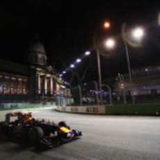 Mark Webber en la clasificación del GP de Singapur 2011