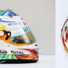 El casco especial de Vettel para el GP de Singapur 2011