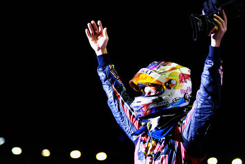 Victoria de Sebastian Vettel en el GP de Singapur 2011