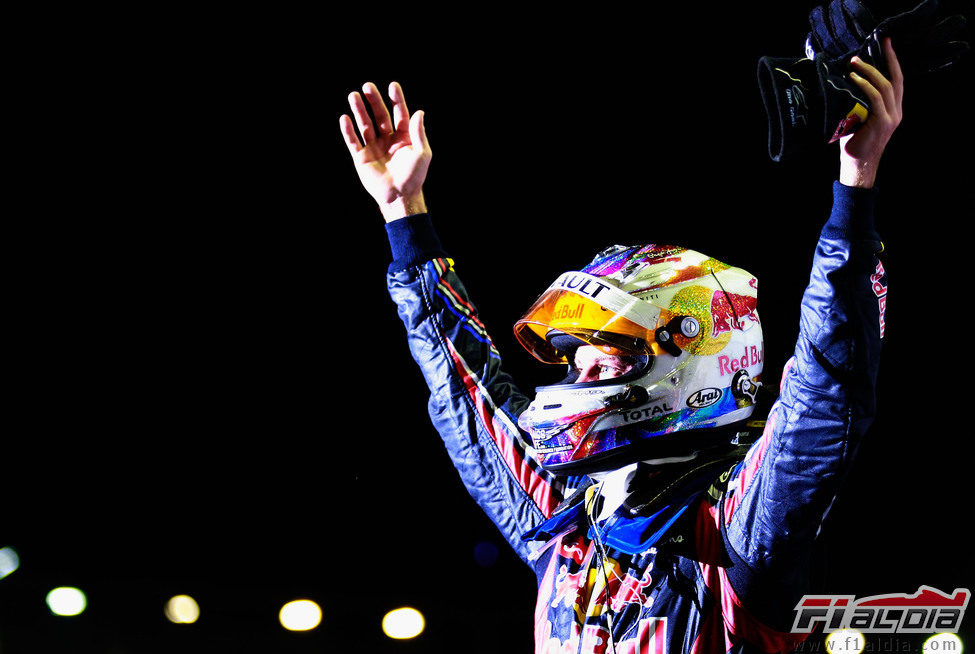 Victoria de Sebastian Vettel en el GP de Singapur 2011