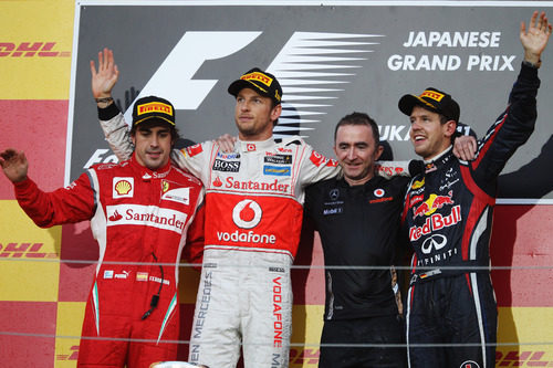 Victoria de Jenson Button en el GP de Japón 2011