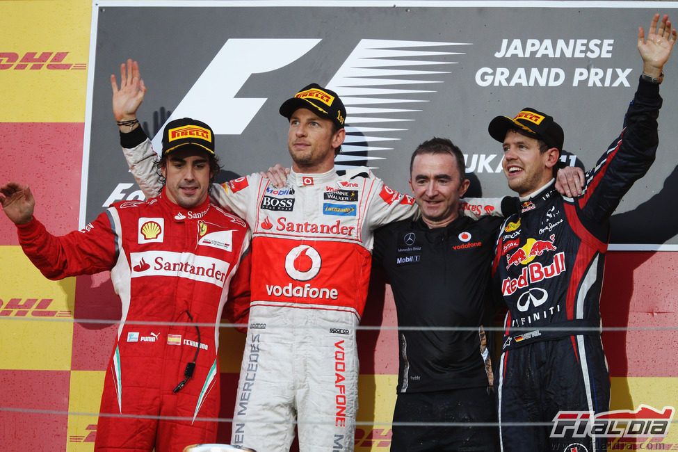 Victoria de Jenson Button en el GP de Japón 2011