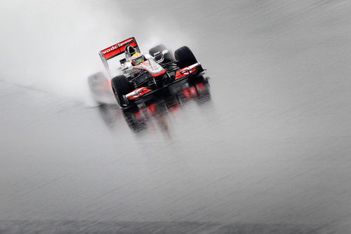 Lewis Hamilton sobre la lluvia de Corea