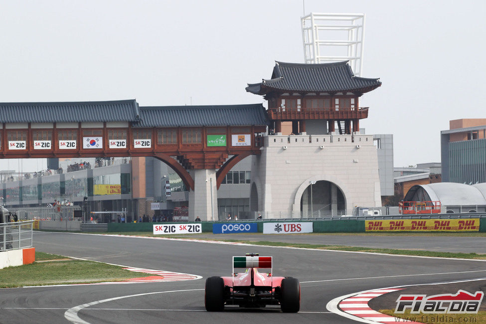 Felipe Massa en la clasificación del GP de Corea 2011