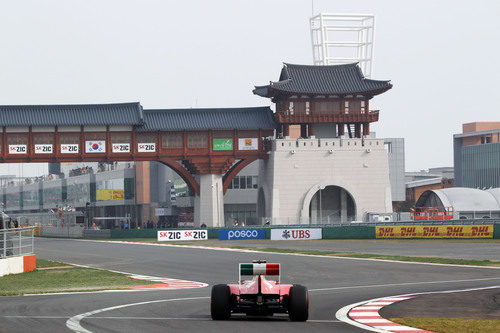 Felipe Massa en la clasificación del GP de Corea 2011