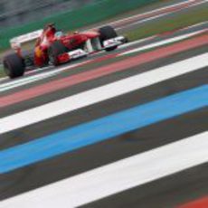 Fernando Alonso en la clasificación del GP de Corea 2011