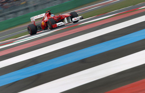 Fernando Alonso en la clasificación del GP de Corea 2011