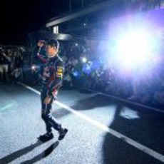 Sebastian Vettel celebra su título en Suzuka