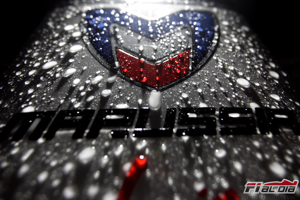Marussia Virgin Racing bajo la lluvia