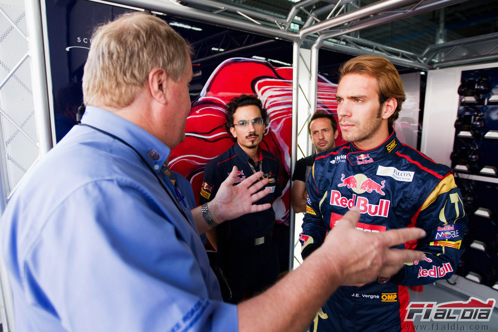 Jean-Eric Vergne con Toro Rosso en el GP de Corea 2011