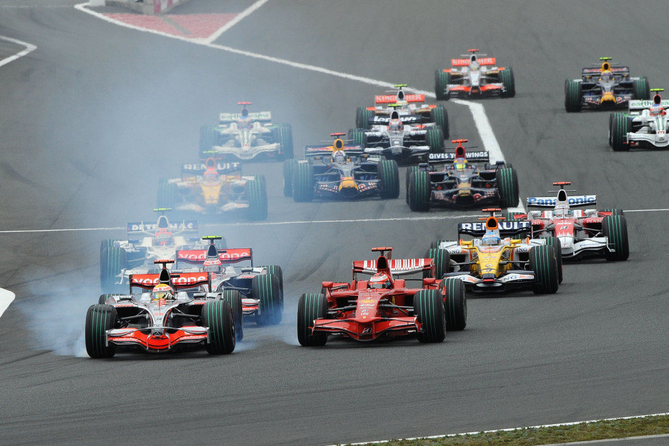 La primera curva en Fuji