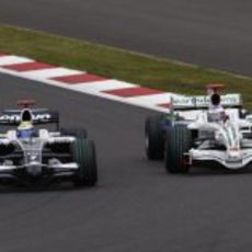 Rosberg y Button