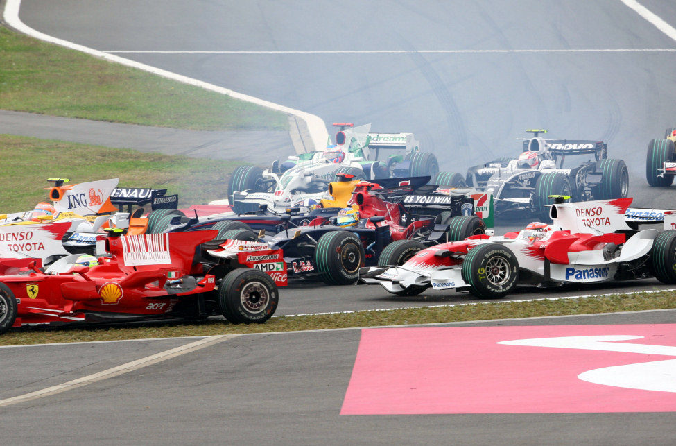 La primera curva en Fuji