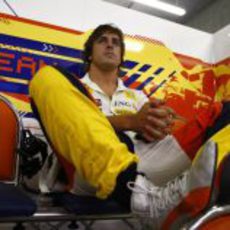 Alonso descansa un rato