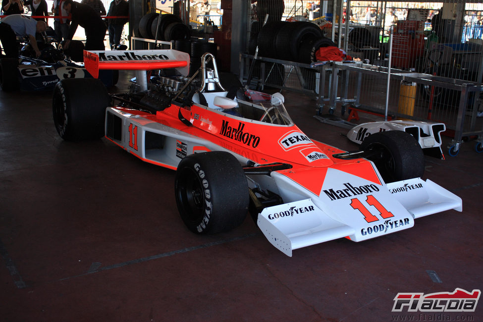 El McLaren M23 pilotado por James Hunt