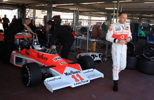 Scott Walter antes de subirse a su McLaren