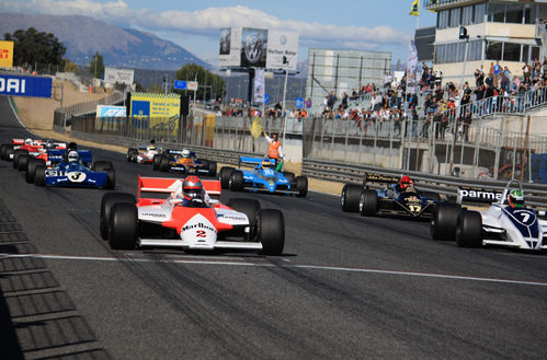 Salida de la primera carrera en el Jarama