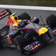 Webber rueda en los libres del GP de Corea 2011