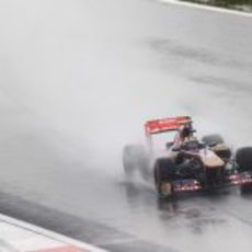 Jean-Eric Vergne con el STR6 en el GP de Corea 2011