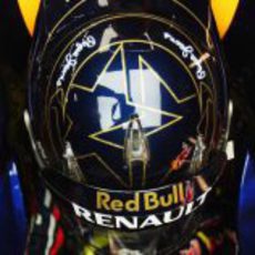 Nuevo casco de Sebastian Vettel para el GP de Corea 2011