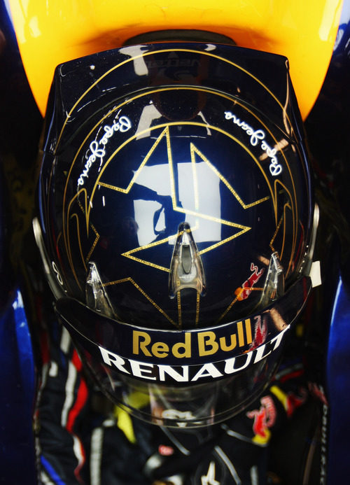 Nuevo casco de Sebastian Vettel para el GP de Corea 2011