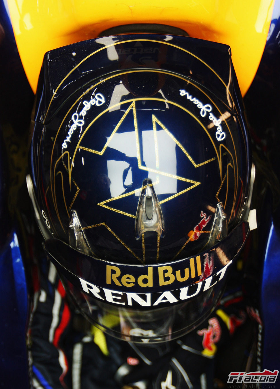 Nuevo casco de Sebastian Vettel para el GP de Corea 2011