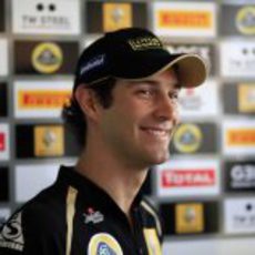 Bruno Senna feliz en el GP de Corea 2011