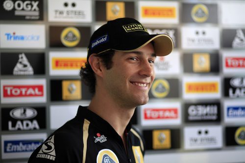 Bruno Senna feliz en el GP de Corea 2011