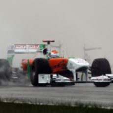Adrian Sutil rueda en los libres del GP de Corea 2011