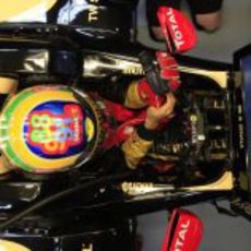 Casco conmemorativo de Bruno Senna en honor a su tio Ayrton