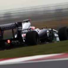 Rubens Barrichello en los libres del GP de Corea 2011