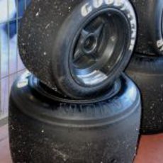 Neumáticos tras la carrera de la Fórmula 1 Histórica