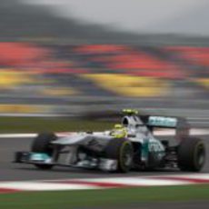 Nico Rosberg en la clasificación del GP de Corea 2011