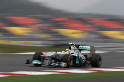 Nico Rosberg en la clasificación del GP de Corea 2011