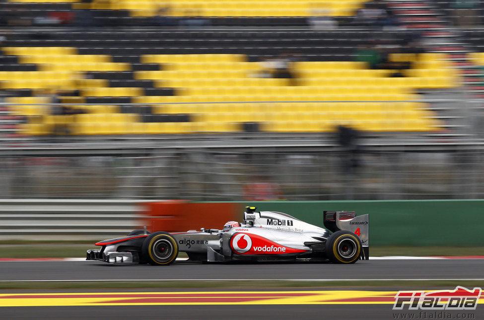 Jenson Button en la clasificación del GP de Corea 2011