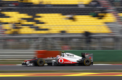 Jenson Button en la clasificación del GP de Corea 2011