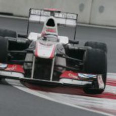 Kamui Kobayashi con gomas intermedias en los libres 3 del GP de Corea 2011