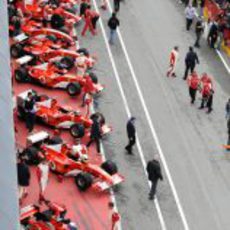 Los Ferrari de Fórmula 1 en Mugello