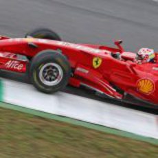 El Ferrari F2007 rueda en Mugello