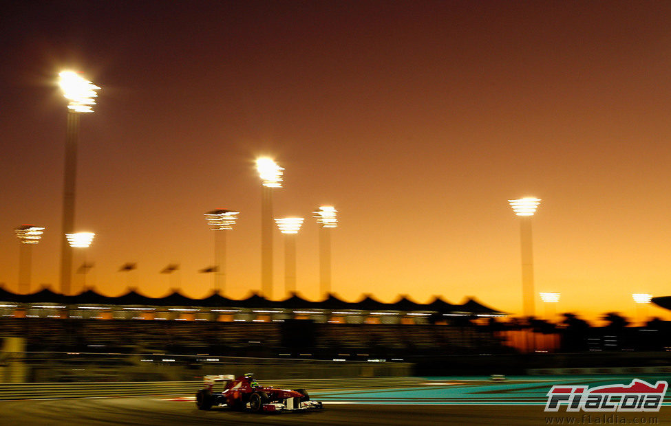 Felipe Massa en los libres del GP de Abu Dabi 2011