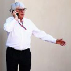 Bernie Ecclestone en el GP de Abu Dabi 2011