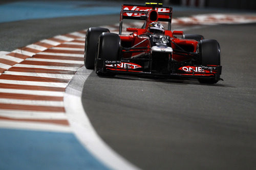 Jérôme D'Ambrosio rueda en los libres del GP de Abu Dabi 2011